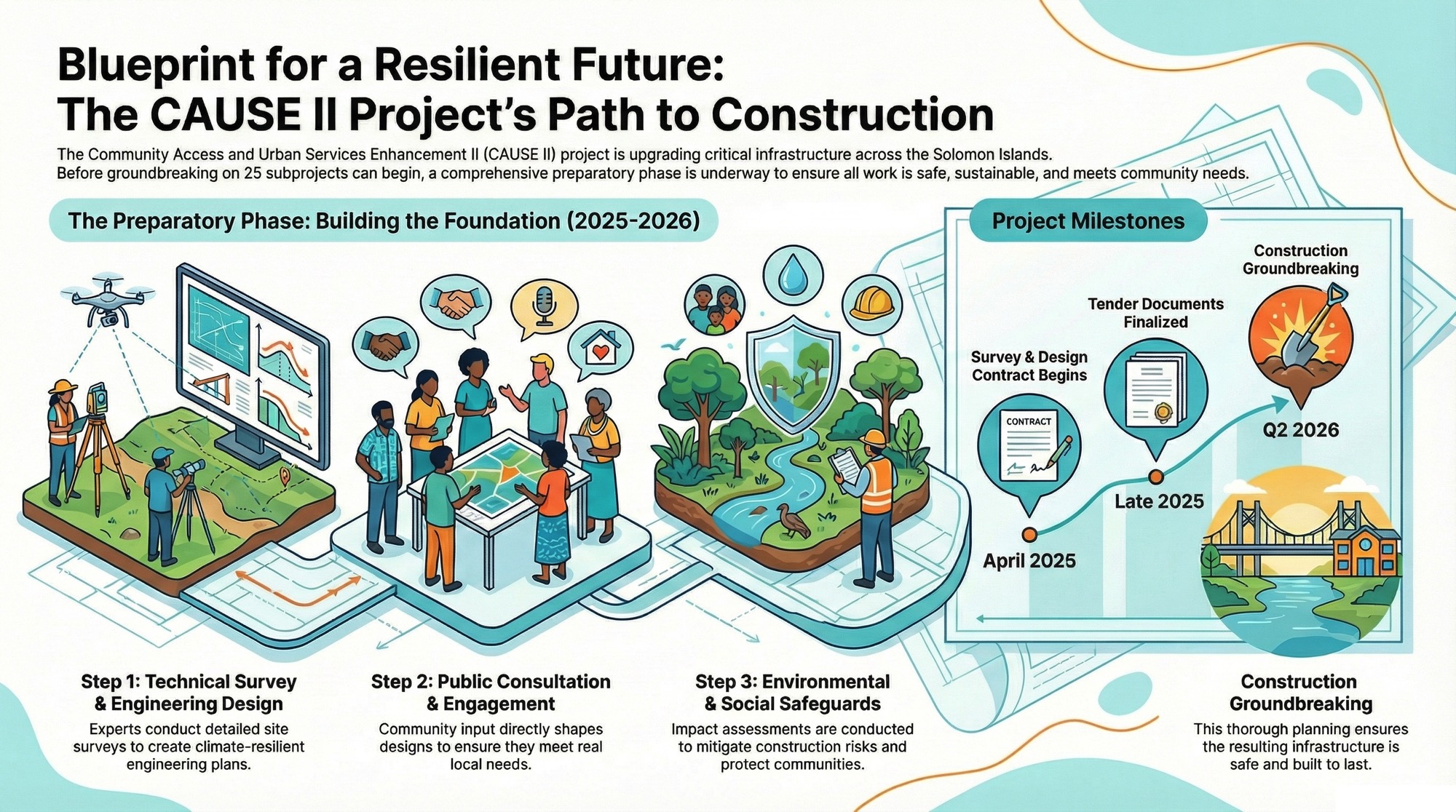 Understanding the Evolution of CAUSE II Component 1 Subprojects: From Planning to Groundbreaking