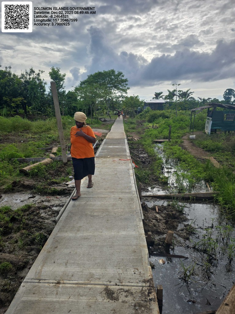 Progress Continues on Ports Area Footpath in Noro Under CAUSE II