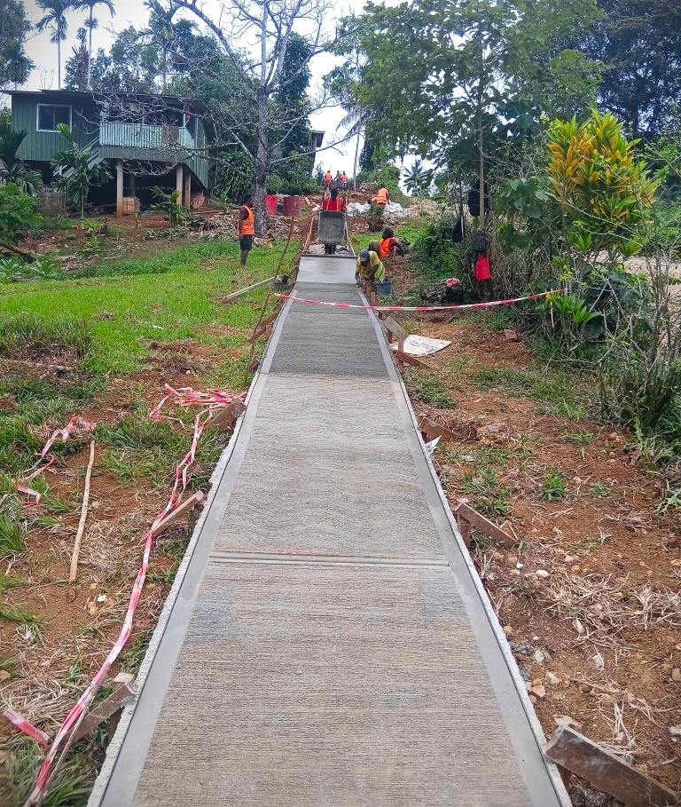 Bitakaula School Footpath Nears Completion